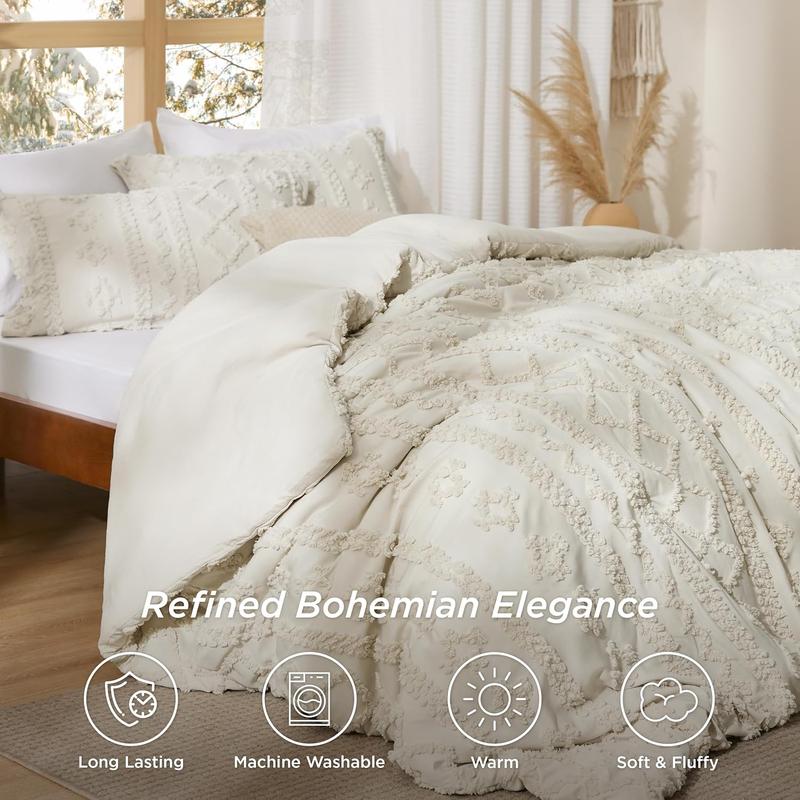 Tufted Boho Comforter Set