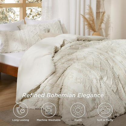 Tufted Boho Comforter Set